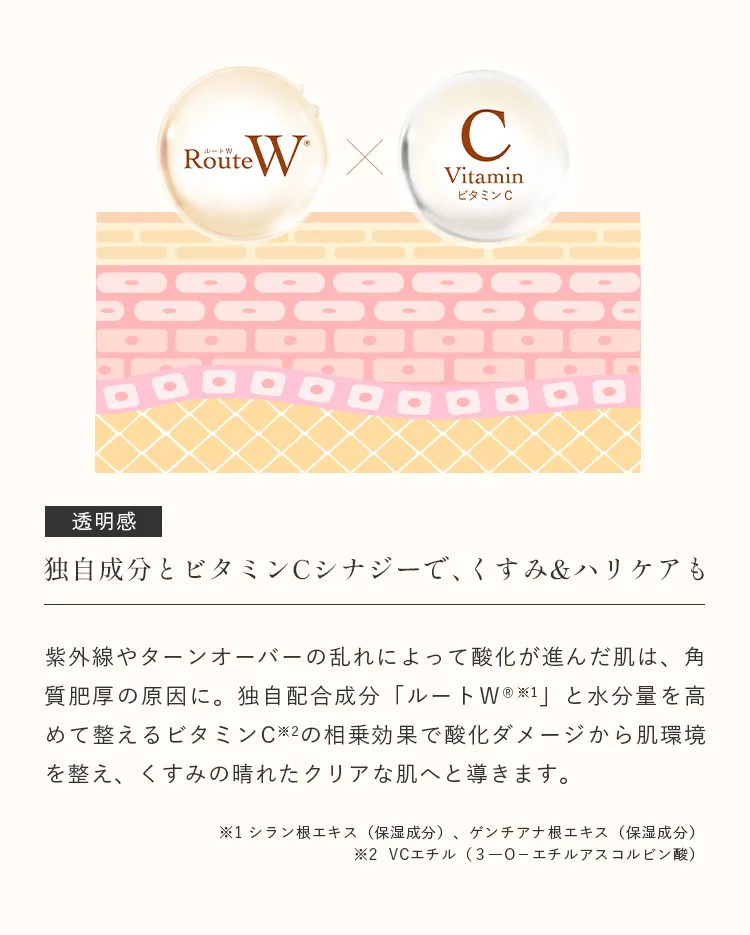 幹細胞順化培養液やペプチドを配合したエイジングケア美容液の説明